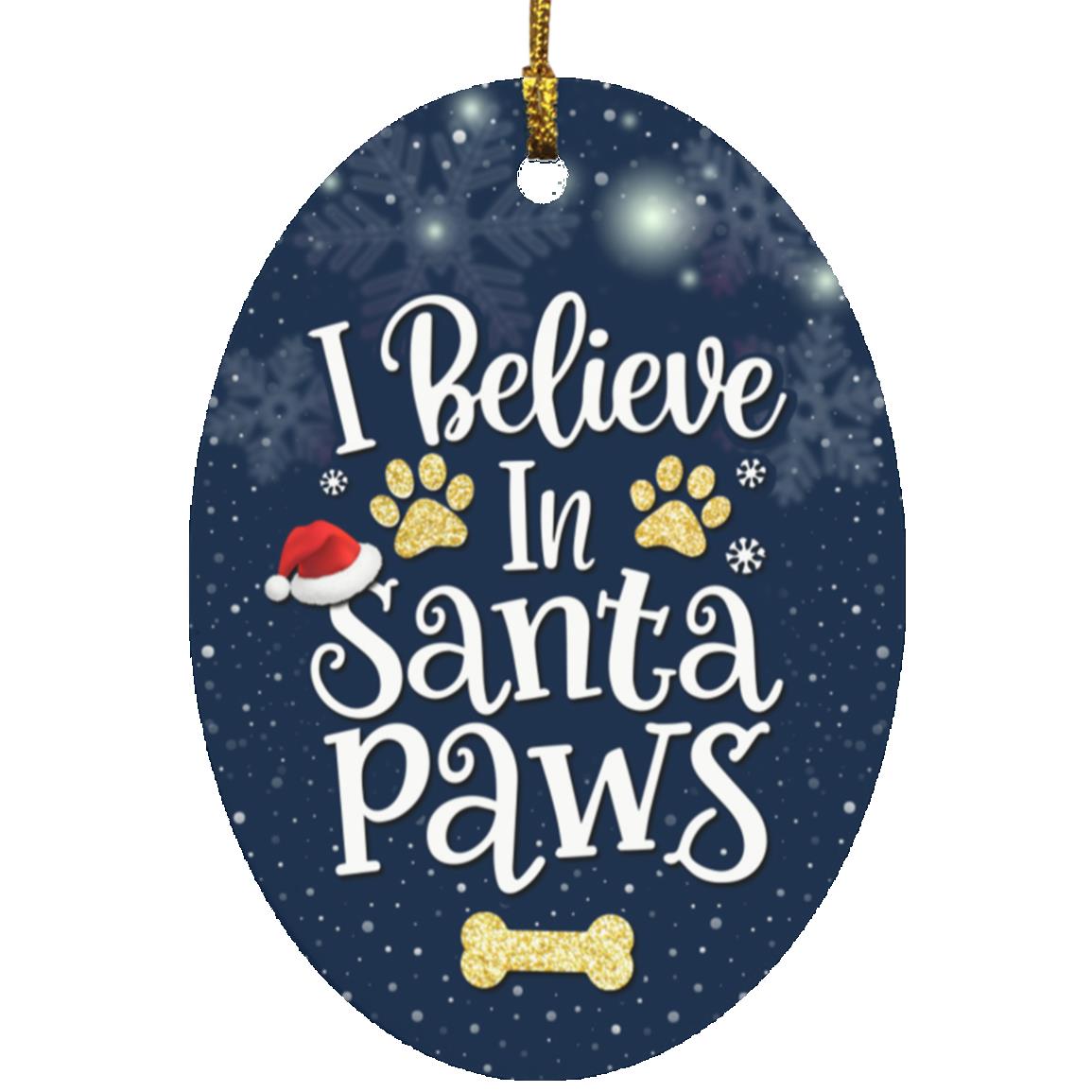 Santa Paws Christmas Ornament