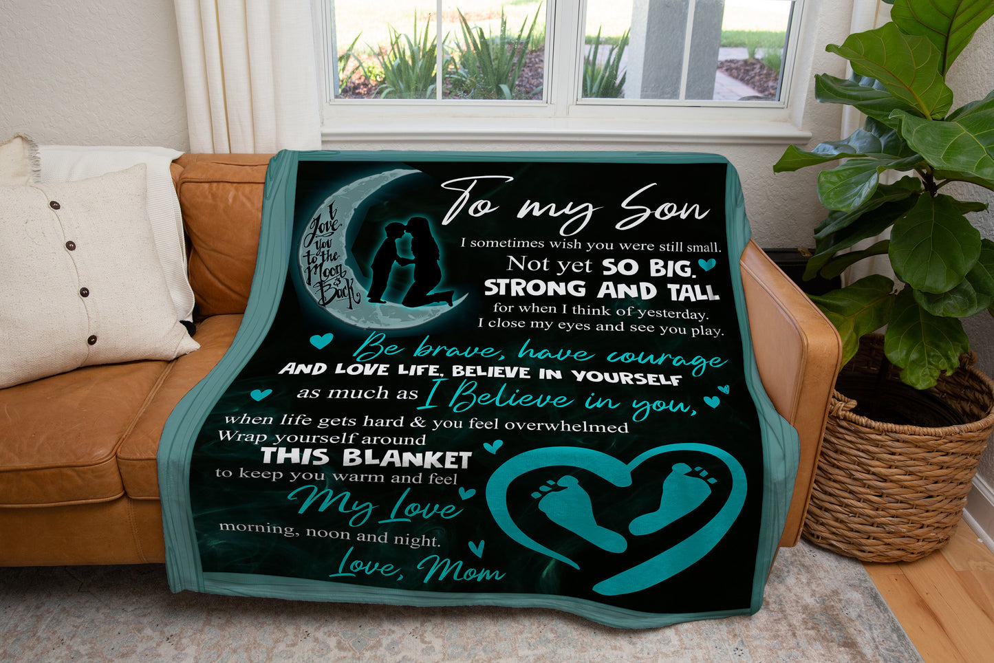 To My Son | Strong & Tall | Cozy Blanket