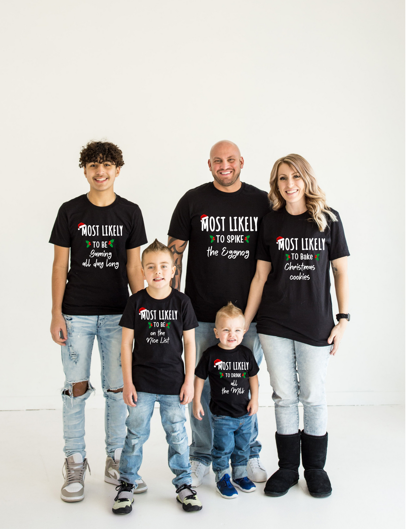 Most Likely Matching Family Shirts – Twinning Through the Holidays!