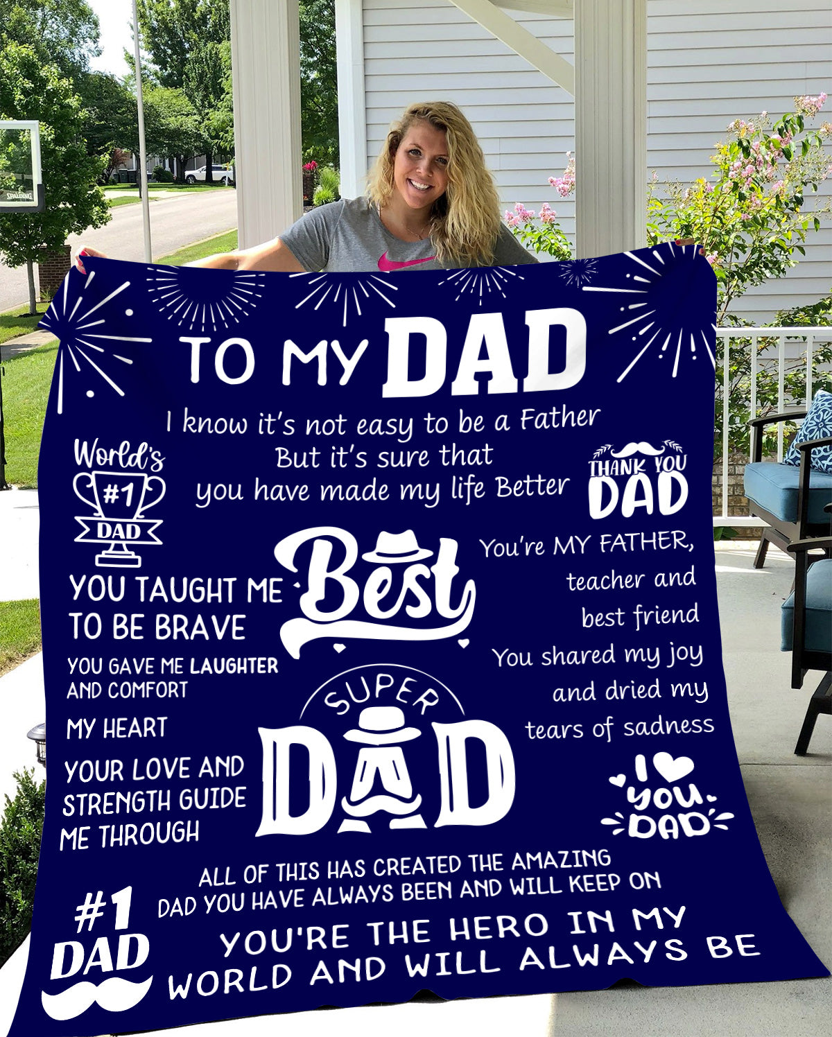 SUPER DAD BLANKET