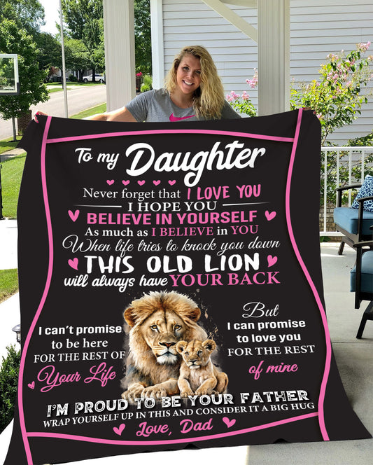 To My Daughter | Love Dad | Cozy Blanket