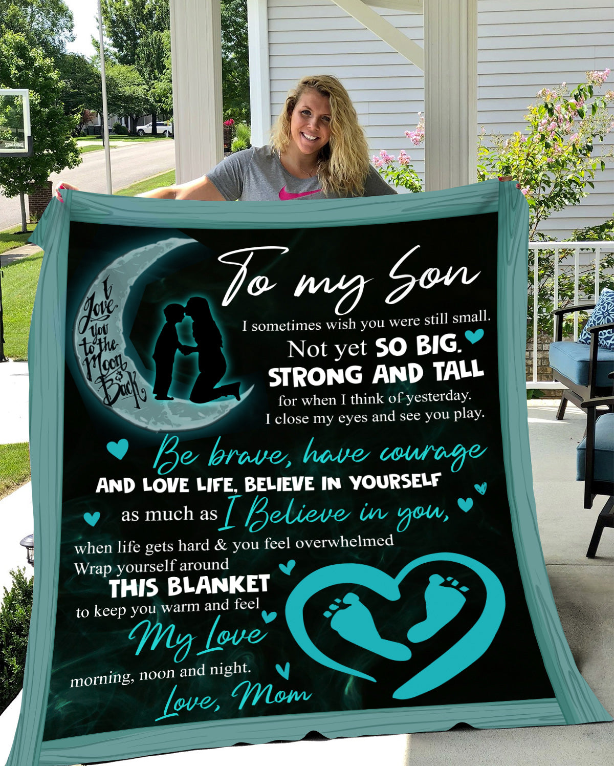 To My Son | Strong & Tall | Cozy Blanket