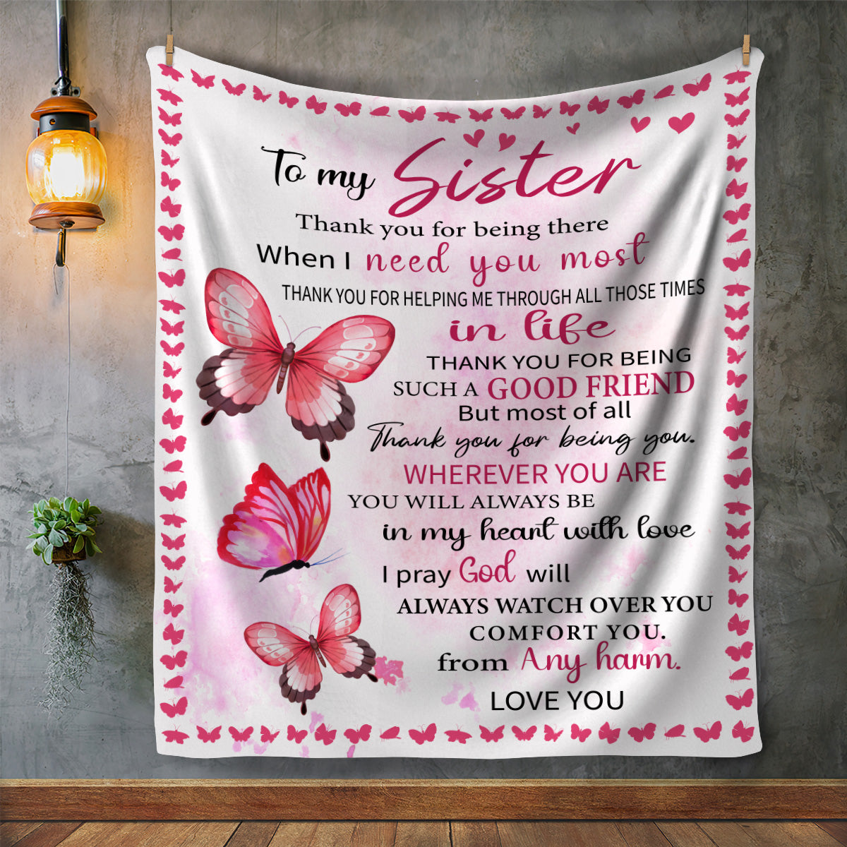 Sister Butterfly Blanket