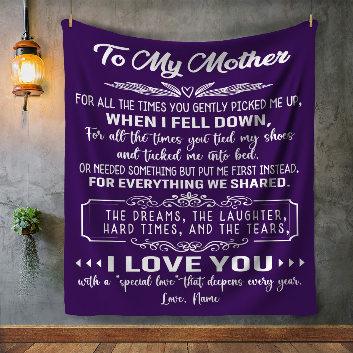 To My Mother | Dreams, Laughter & Tears | Cozy Blanket