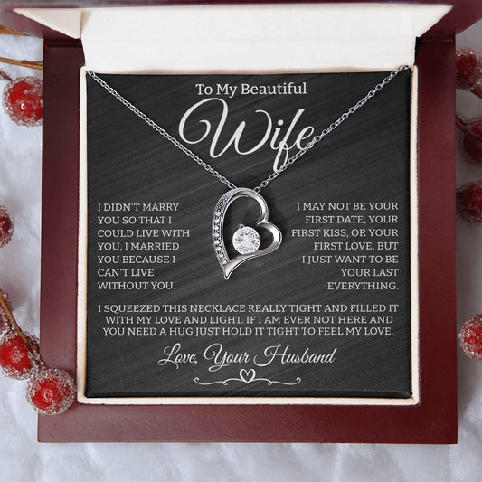 To My Beautiful Wife  BB | Forever Love Necklace