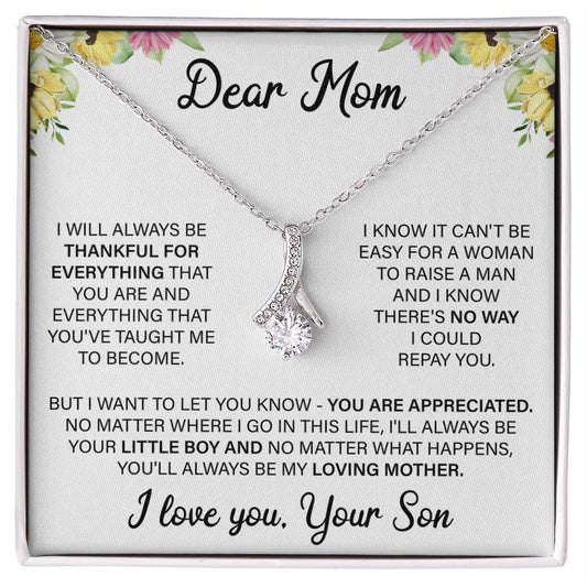 Dear Mom  |  Love Your Son  | Alluring Beauty Necklace