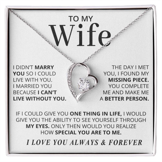 To My Wife WB | Forever Love Necklace