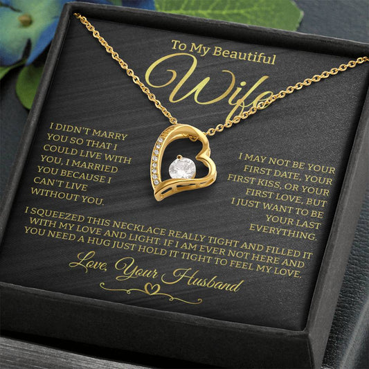 To My Beautiful Wife GP | Forever Love Necklace